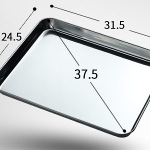 Plaque de cuisson en inox 304, bords roulés — Pâtisserie
