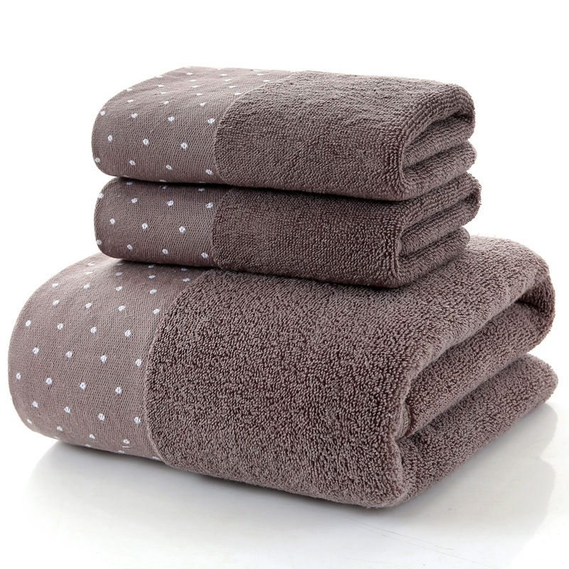 Parure de bain 3 pièces en coton, motifs tissés — Linge de maison Parure de bain 3 pièces en coton, motifs tissés — Linge de maison