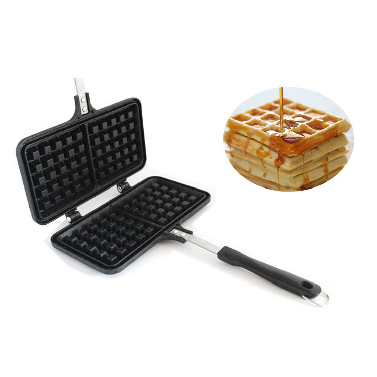 Gaufrier à poser sur le feu, plaques antiadhésives — Pâtisserie Gaufrier à poser sur le feu, plaques antiadhésives — Pâtisserie