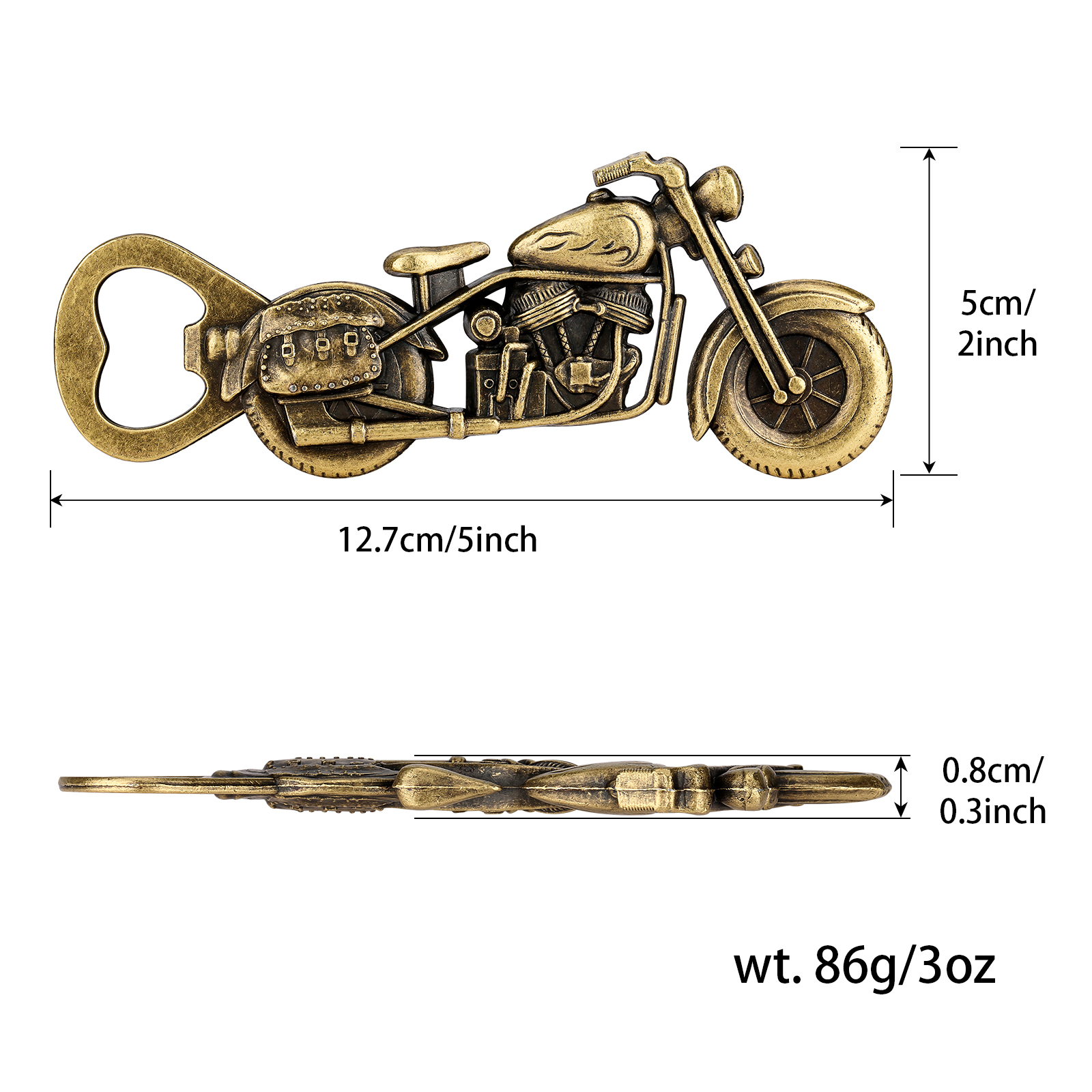 Décapsuleur moto en zamak, coffret et carte — Bar & apéritif Décapsuleur moto en zamak, coffret et carte — Bar & apéritif