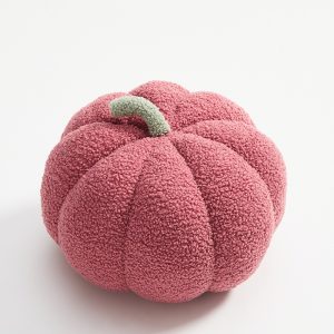 Coussin citrouille en maille tricotée — Décoration d'intérieur