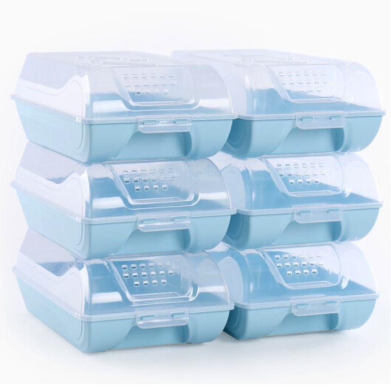 Boîtes à chaussures transparentes, lot de 6 — Rangement & organisation Boîtes à chaussures transparentes, lot de 6 — Rangement & organisation