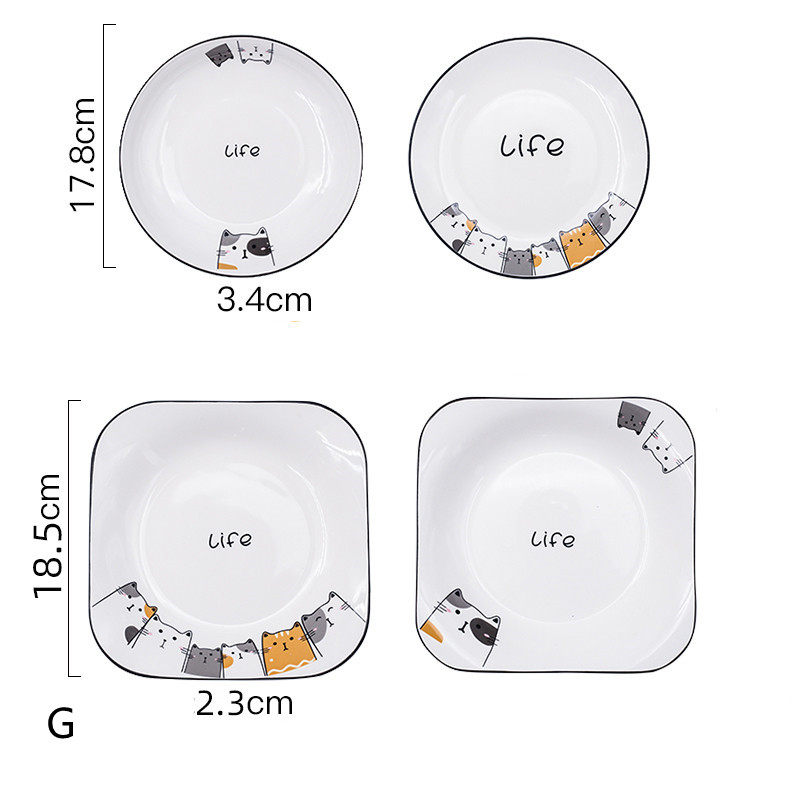 Assiettes en porcelaine nordique, lot de 2 — Art de la table Assiettes en porcelaine nordique, lot de 2 — Art de la table