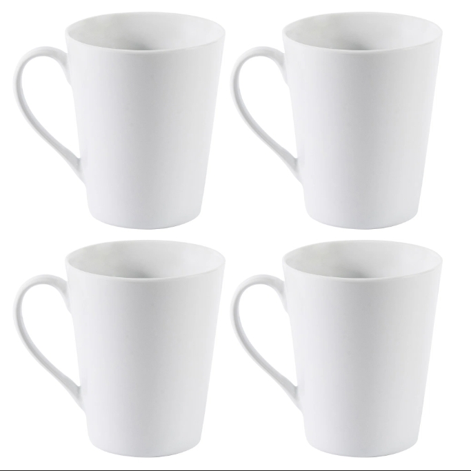Tasses blanches personnalisées