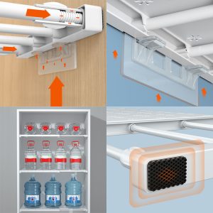 Étagère télescopique de placard, sans perçage — Rangement & organisation