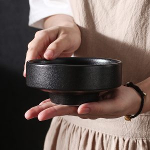 Bol à ramen en grès noir mat — Art de la table