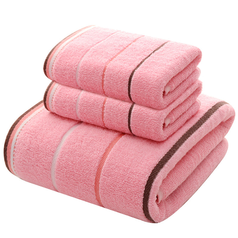Parure de bain 3 pièces en coton, motifs tissés — Linge de maison Parure de bain 3 pièces en coton, motifs tissés — Linge de maison
