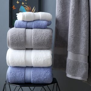 Drap de bain 80 × 160 cm, coton longues fibres — Linge de maison