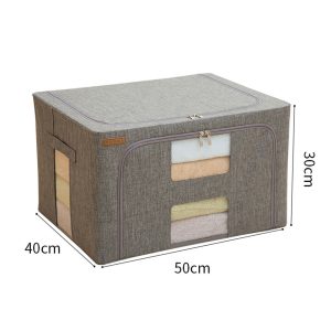 Boîte de rangement en toile Oxford 20 L, à roulettes — Rangement & organisation