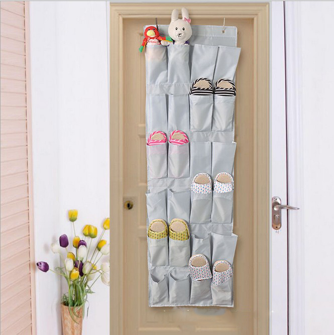 Pochette suspendue de porte en toile Oxford, 45 × 150 cm — Rangement & organisation Pochette suspendue de porte en toile Oxford, 45 × 150 cm — Rangement & organisation