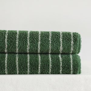Serviettes en coton longues fibres, motifs jacquard — Linge de maison