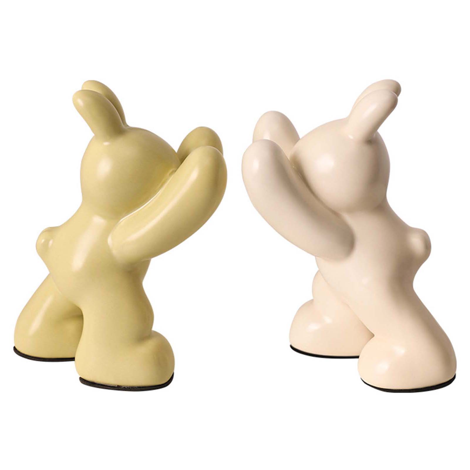 Serre-livres décoratif en céramique, motif lapin — Décoration d'intérieur Serre-livres décoratif en céramique, motif lapin — Décoration d'intérieur