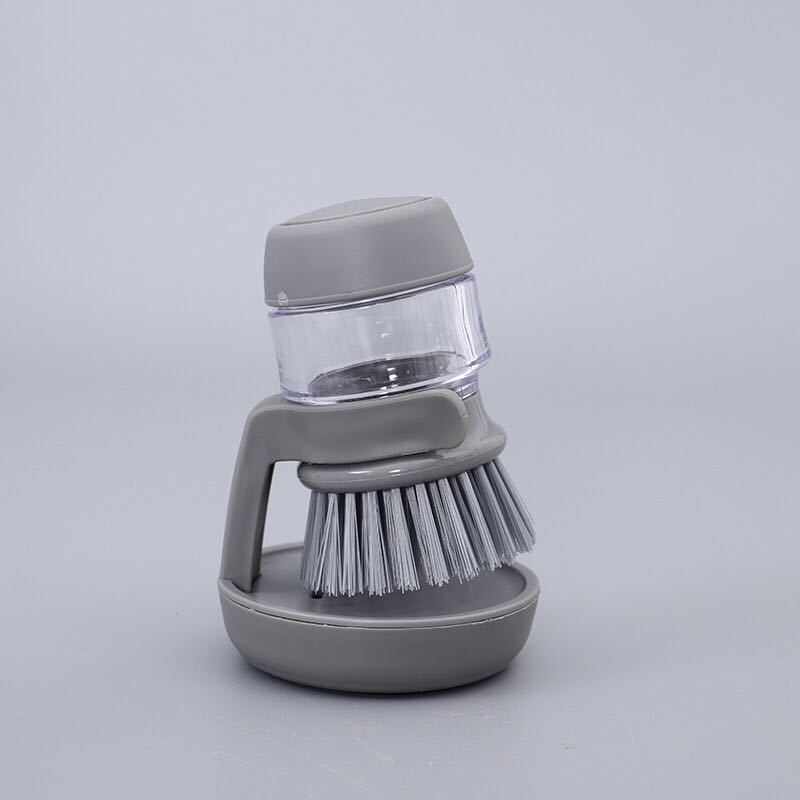 Brosse à vaisselle avec réservoir à liquide et support égouttoir — Cuisine Brosse à vaisselle avec réservoir à liquide et support égouttoir — Cuisine