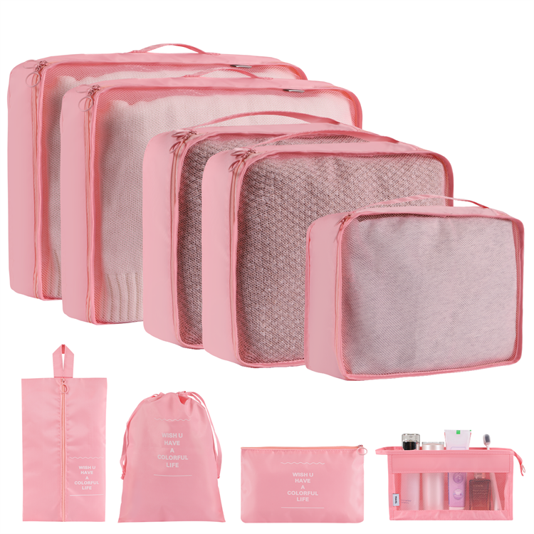 Jeu de sacs de rangement pour dressing, beige uni — Rangement & organisation Jeu de sacs de rangement pour dressing, beige uni — Rangement & organisation