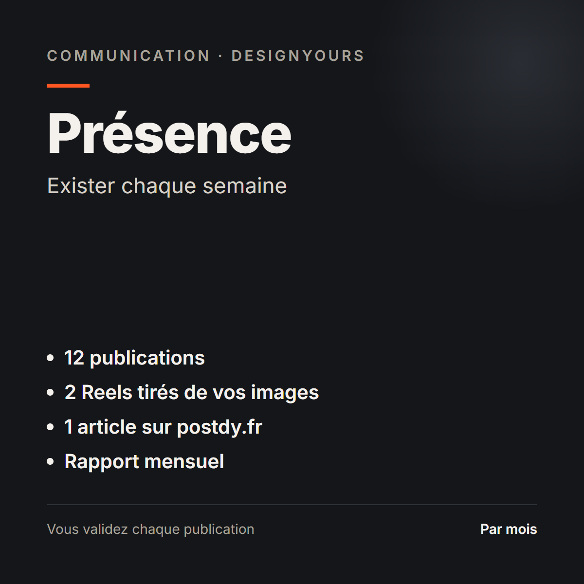 Formule communication Présence : ce qui est compris